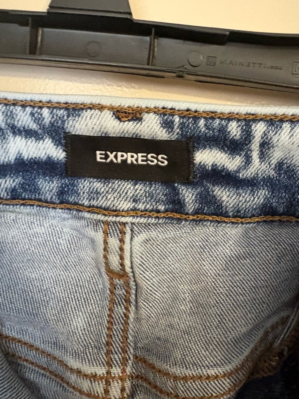 Express Light Blue Distressed Women’s Jeans - Picture 7 of 9